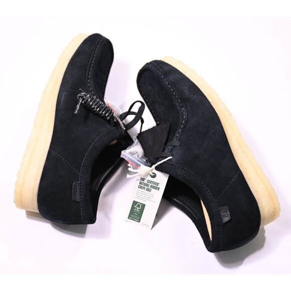 Clarks Originals x KITH x NY Mets Wallabee Shoes in Black Suede main image 11